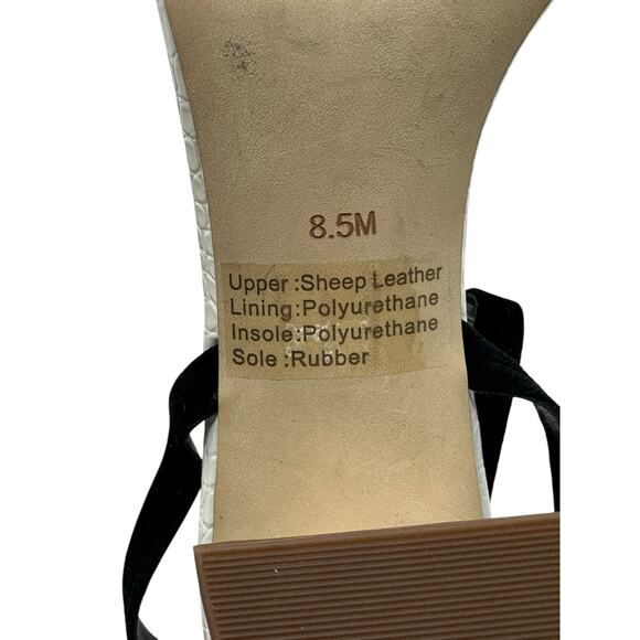 Gibson Latimer Cordelia Leather Open Toe Ankle Strap Heeled Sandal size 8.5 - Picture 4 of 15